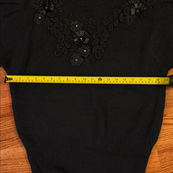 Vintage good quality sweater size M. Puff sleeves - Picture 5 of 6